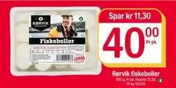 Coop Extra Rørvik fiskeboller, NOK 40 tilbud