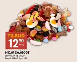 Coop Mega NIDAR SMÅGODT, NOK 12.9 tilbud