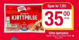 Coop Extra Gilde kjøttpølse, NOK 35 tilbud