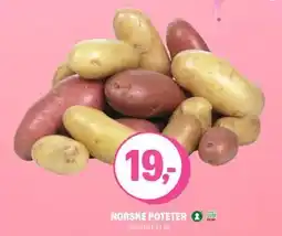 Coop Extra NORSKE POTETER, NOK 19 tilbud