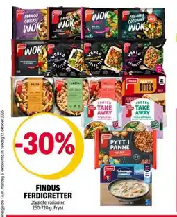 Coop Extra FINDUS FERDIGRETTER tilbud