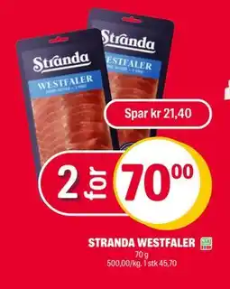 Coop Extra STRANDA WESTFALER, NOK 70 tilbud