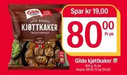 Coop Extra Gilde kjøttkaker, NOK 80 tilbud