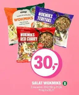 Coop Extra SALAT WOKMIKS, NOK 30 tilbud