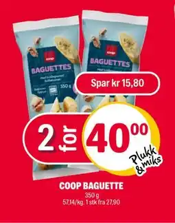 Coop Extra COOP BAGUETTE, NOK 40 tilbud