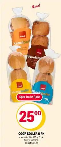 Coop Extra COOP BOLLER 6 PK, NOK 25 tilbud
