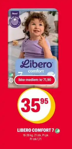 Coop Extra LIBERO COMFORT 7,, NOK 71.9, Medlemspris tilbud