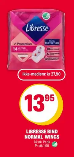 Coop Extra LIBRESSE BIND NORMAL WINGS, NOK 27.9, Medlemspris tilbud