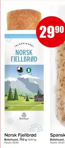 Spar Norsk Fjellbrød, NOK 29.9 tilbud