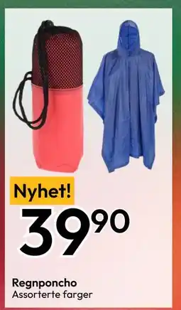 Gigaboks Regnponcho, NOK 39.9 tilbud