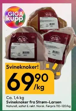 Gigaboks Svineknoker fra Strøm-Larsen, NOK 69.9 tilbud