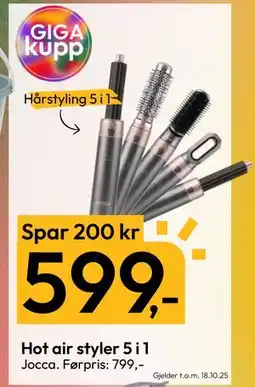 Gigaboks Hårstyling 5 i 1, NOK 599 tilbud