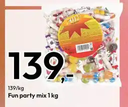 Gigaboks Fun party mix 1 kg, NOK 139 tilbud
