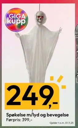 Gigaboks Spøkelse m/lyd og bevegelse, NOK 249 tilbud