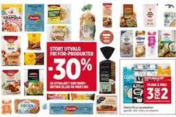 Meny STORT UTVALG FRI FOR-PRODUKTER tilbud
