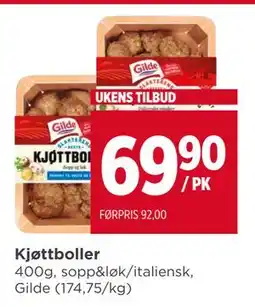 Meny Kjøttboller, NOK 69.9 tilbud