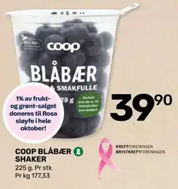 Matkroken COOP BLÅBÆR SHAKER, NOK 39.9 tilbud