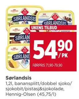 Meny Sørlandsis, NOK 54.9 tilbud