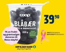 Coop Prix COOP BLÅBÆR SHAKER, NOK 39.9 tilbud