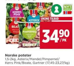 Meny Norske poteter, NOK 34.9 tilbud