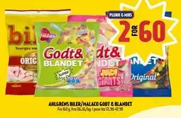 Coop Prix AHLGRENS BILER/MALACO GODT & BLANDET, NOK 60 tilbud