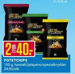 Europris POTETCHIPS, NOK 40 tilbud
