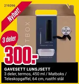 Europris GAVESETT LUNSJSETT, NOK 300 tilbud