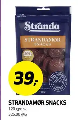 Bunnpris STRANDAMØR SNACKS, NOK 39 tilbud
