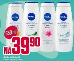 Europris NIVEA DUSJSÅPE, NOK 39.9 tilbud