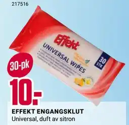 Europris EFFEKT ENGANGSKLUT, NOK 10 tilbud
