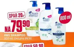 Europris H&S SHAMPOO, NOK 79.9 tilbud