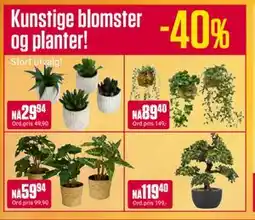 Europris Kunstige blomster og planter! tilbud