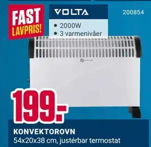 Europris KONVEKTOROVN, NOK 199 tilbud