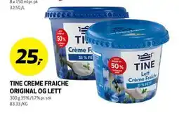 Bunnpris TINE CREME FRAICHE ORIGINAL OG LETT, NOK 25 tilbud