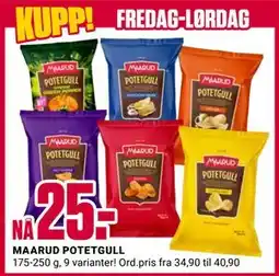 Europris MAARUD POTETGULL, NOK 25 tilbud