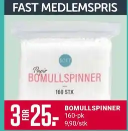 Europris BOMULLSPINNER, Medlemspris tilbud