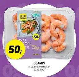 Bunnpris SCAMPI, NOK 50 tilbud