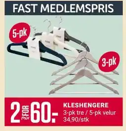 Europris KLESHENGERE, Medlemspris tilbud