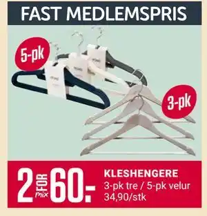 Europris KLESHENGERE, Medlemspris tilbud
