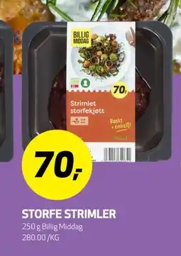 Bunnpris STORFE STRIMLER, NOK 70 tilbud