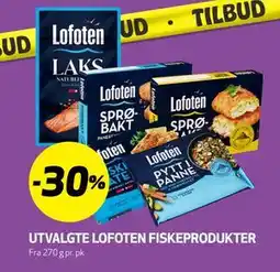 Bunnpris UTVALGTE LOFOTEN FISKEPRODUKTER tilbud