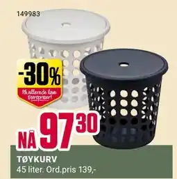 Europris TØYKURV, NOK 97.3 tilbud