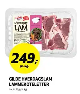 Bunnpris GILDE HVERDAGSLAM LAMMEKOTELETTER, NOK 249 tilbud