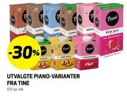Bunnpris UTVALGTE PIANO-VARIANTER FRA TINE tilbud