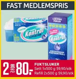 Europris FUKTSLUKER, Medlemspris tilbud