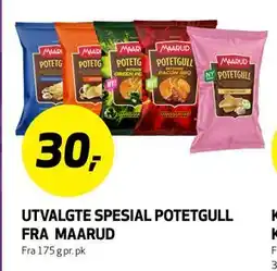 Bunnpris UTVALGTE SPESIAL POTETGULL FRA MAARUD, NOK 30 tilbud