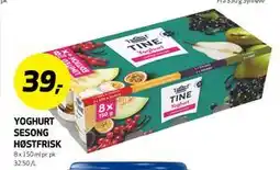 Bunnpris YOGHURT SESONG HØSTFRISK, NOK 39 tilbud