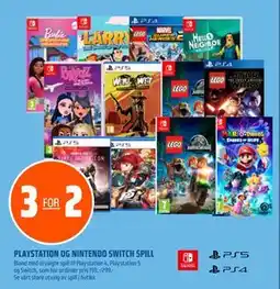 Coop Obs PLAYSTATION OG NINTENDO SWITCH SPILL tilbud