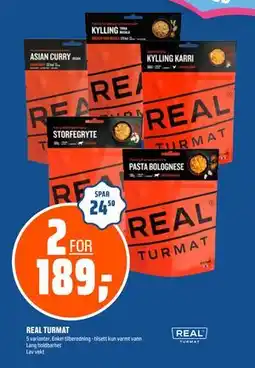 Coop Obs REAL TURMAT, NOK 189 tilbud