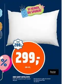 Coop Obs HØIE SAVOY HOTELLPUTE, NOK 299 tilbud